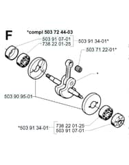 Husqvarna 225RJ - 1997-2000 - Crankshaft