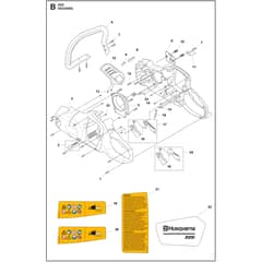 Husqvarna 225i - 970547502 - Housing