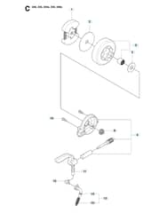 Husqvarna 230 - 2009-4 - Clutch & Oil Pump