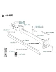 Husqvarna 232 L - Shaft & Handle