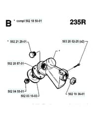 Husqvarna 232R - 1994-1995 - Bevel Gear