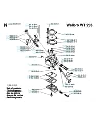 Husqvarna 232R - 1994-1995 - Carburetor Details