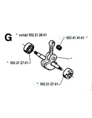 Husqvarna 232R - 1994-1995 - Crankshaft