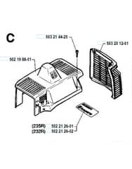 Husqvarna 232R - 1994-1995 - Cylinder Cover