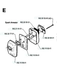 Husqvarna 232R - 1994-1995 - Muffler