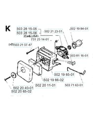 Husqvarna 232R - 1995-1997 - Carburetor & Air Filter