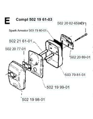 Husqvarna 232R - 1995-1997 - Muffler