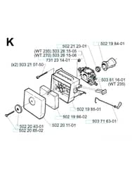 Husqvarna 232R - 1997-1998 - Carburetor & Air Filter