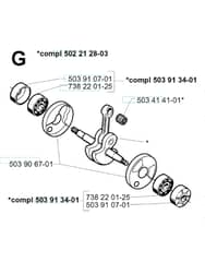 Husqvarna 232R - 1997-1998 - Crankshaft