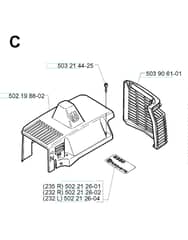 Husqvarna 232R - 1997-1998 - Cylinder Cover