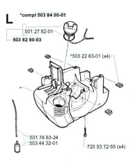 Husqvarna 232R - 1998-2000 - Crankcase