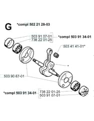 Husqvarna 232R - 1998-2000 - Crankshaft