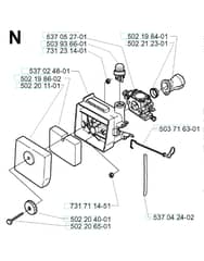 Husqvarna 232R - 2000-2002 - Carburetor & Air Filter