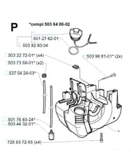 Husqvarna 232R - 2000-2002 - Crankcase