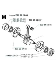 Husqvarna 232R - 2000-2002 - Crankshaft