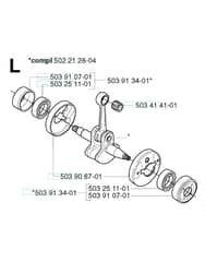 Husqvarna 232R - 2002-2006 - Crankshaft