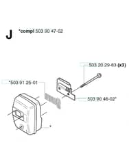 Husqvarna 232R - 2002-2006 - Muffler