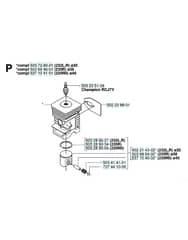 Husqvarna 232R - 2006-2014 - Cylinder Piston