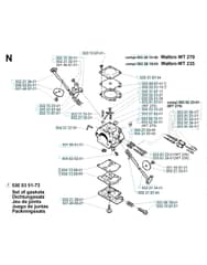 Husqvarna 232RD - 1998-2000 - Carburetor Details