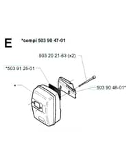 Husqvarna 232RD - 1998-2000 - Muffler
