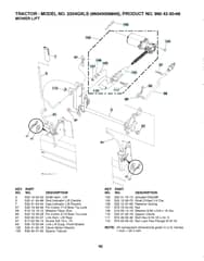 Husqvarna 2354Gxls - Mower Lift & Deck Lift