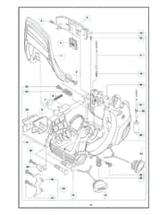 Husqvarna 235 - 2014-Current - Fuel Tank & Handle