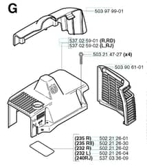 Husqvarna 235R - 2002-2006 - Cylinder Cover