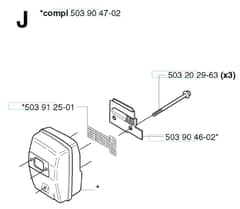 Husqvarna 235R - 2002-2006 - Muffler