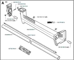 Husqvarna 235R - 2002-2006 - Shaft & Handle A