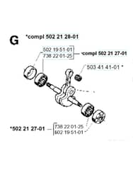 Husqvarna 235R-CAT - 1995-Current - Crankshaft