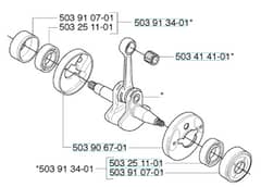 Husqvarna 235R from 20144800001-current - Crankshaft
