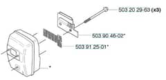 Husqvarna 235R from 20144800001-current - Muffler