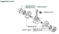 Husqvarna 235Rll from 20144900001-Current - Crankshaft
