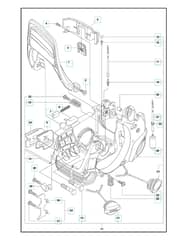 Husqvarna 240E-SERIES - Fuel Tank & Handle