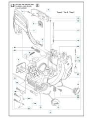 Husqvarna 240 - Fuel Tank & Handle 2