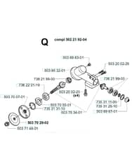 Husqvarna 240RBD - 2000-Current - Bevel Gear