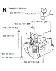 Husqvarna 240RJ - 2002-Current - Crankcase