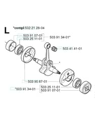 Husqvarna 240RJ - 2002-Current - Crankshaft
