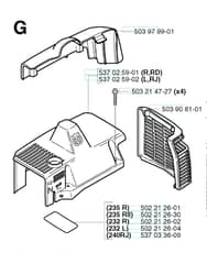 Husqvarna 240RJ - 2002-Current - Cylinder Cover
