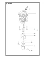 Husqvarna 240E-SERIESTRIOBRAKE - Cylinder Piston
