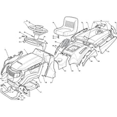 2448H - 2010 - 2T1515283/M10 - Mountfield Ride On Mower Body Diagram
