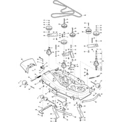 2448H-SD Twin - 2019-2020 - 2T1945283/M17 - Mountfield Ride On Mower Cutting Plate Diagram