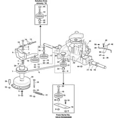 2448H-SD Twin - 2019-2020 - 2T1945283/M17 - Mountfield Ride On Mower Transmission Diagram