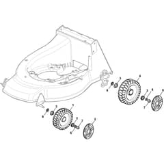 248 AL SP - 2010 - 295506041/FER - Castel Garden Rotary Mower Wheels and Hub Caps Diagram