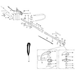 McCulloch 2500 CXL - 2010-03 - Shaft & Handle (2) Parts Diagram