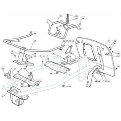 2500SV - 2011-2013 - 2T0313483/UM9 - Mountfield Ride On Mower Frame Diagram