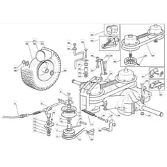 2500SV - 2011-2013 - 2T0313483/UM9 - Mountfield Ride On Mower Transmission Diagram