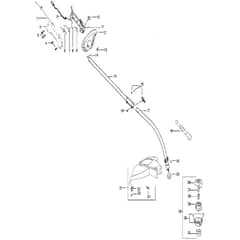 McCulloch 250 CXL - 2010-06 - Shaft & Handle (1) Parts Diagram