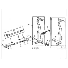 John Deere 2520 - PC1145 - Clutch Pedal - ST154
