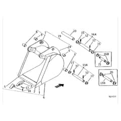 John Deere 2520 - PC1145 - Standard Buckets (1968- ) - ST22